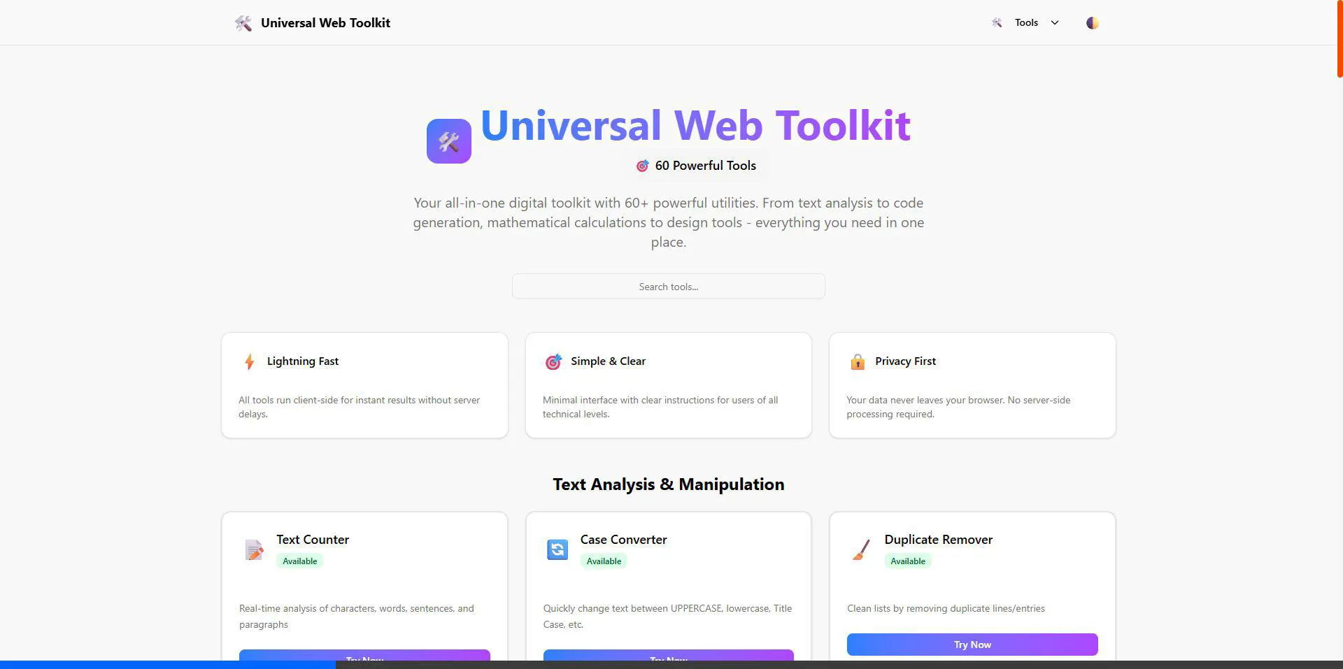 Universal Web Toolkit
